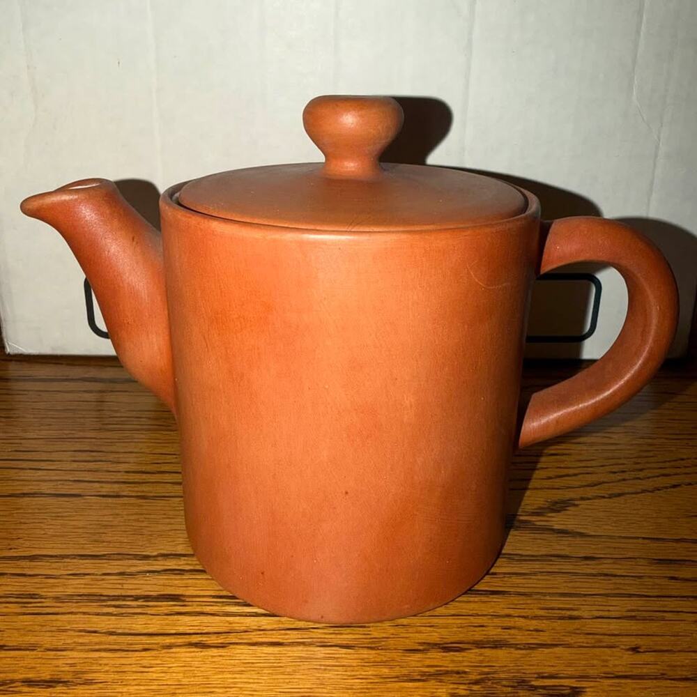 Terracotta Glazed Interior Teapot